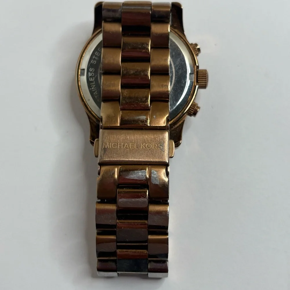 Michael Kors Gold-Tone Chronograph Watch MK-5128